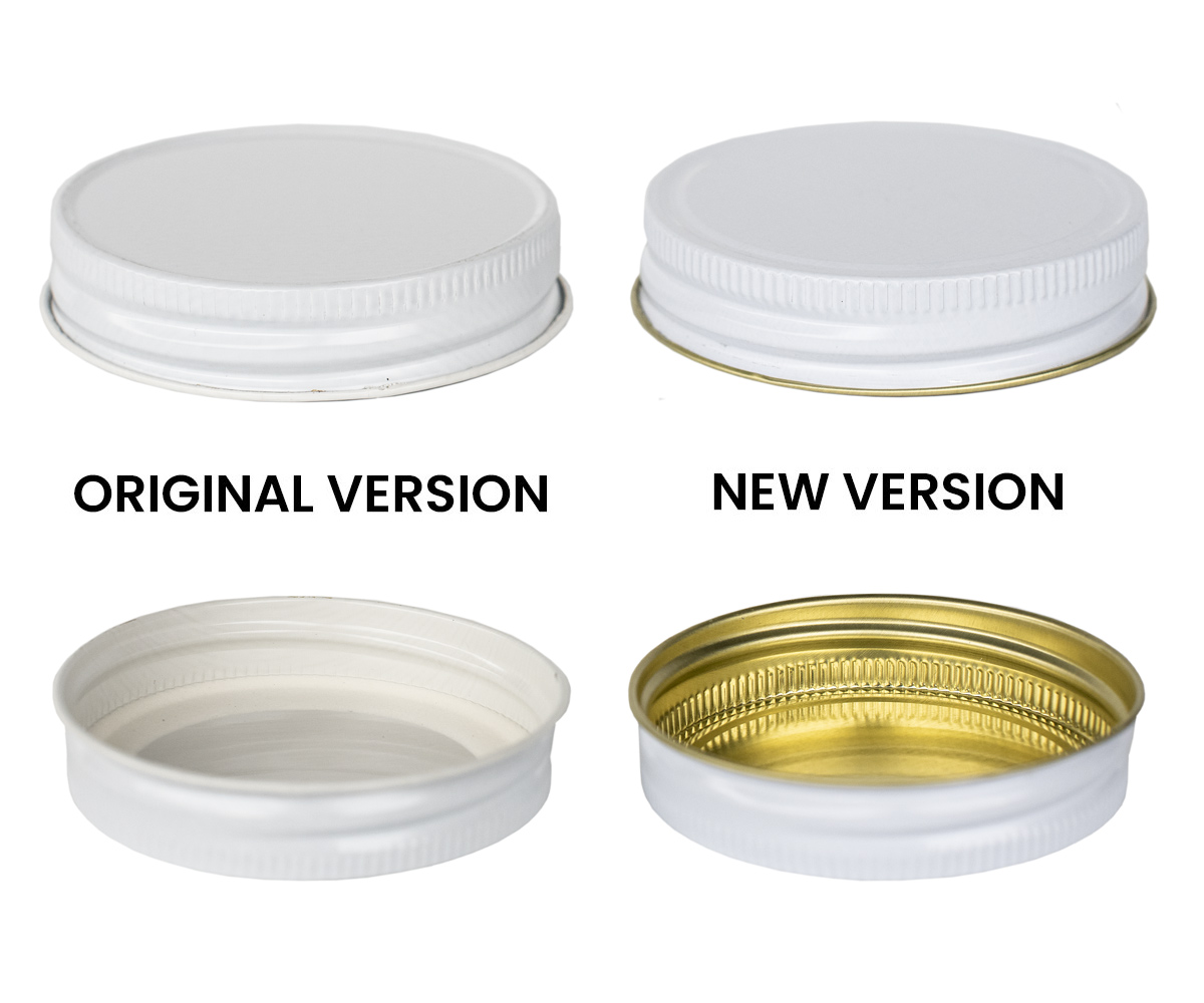 70G White Lid comparison chart